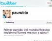 Paulina Rubio confunde Italia con Inglaterra en su Twitter