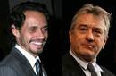 Marc Anthony y Robert De Niro famosos armados