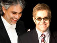 Elton John y Andrea Bocelli cantaron juntos en un concierto en España