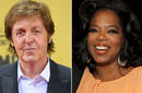 Oprah Winfrey y Paul McCartney son reconocidos por su trayectoria