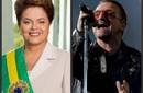 Dilma Rousseff recibirá a Bono en su visita por Brasil