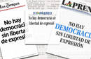 Diarios de Bolivia aparecen en blanco en señal de protesta