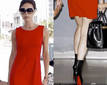 Victoria Beckham marca tendencia al combinar vestido y la suela de sus zapatos