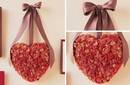 San Valentin: Corazón de flores para San Valentín
