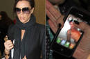 Victoria Beckham lleva fotografía de su marido semi-desnudo en su celular