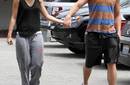 Miley Cyrus y Liam Hemsworth en ropa deportiva