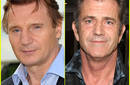 Liam Neeson dice que no tiene problemas con Mel Gibson
