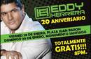 Eddy Herrera celebrará 20 años de carrera