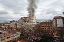 Impresionante incendió obliga a desalojar calles en Pamplona