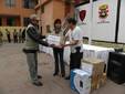 Entrega de donación al policlínico PNP de la ciudad de Ayacucho