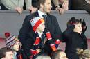 David Beckham lleva a sus hijos al estadio