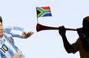 Messi en contra de las cornetas en el Mundial Sudafrica 2010