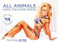 Pamela Anderson posó en bikini para un anuncio de PETA