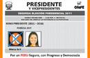 Keiko Presidente, Cédula de votación en 'Segunda Vuelta'