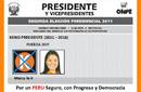 Keiko Presidente, Cédula de votación en 'Segunda Vuelta'