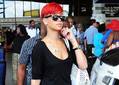 Rihanna de mal humor en el aeropuerto de Barbados