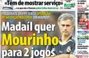Mourinho, ¿dirigirá Portugal por tan solo un par de encuentros?