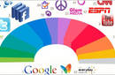 Los colores de los cien sitios más populares de la web