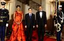 Michelle Obama deslumbra en Cena Presidencial
