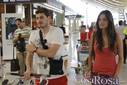 Íker Casillas y Sara Carbonero en el aeropuerto de Barajas