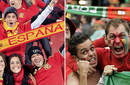 Copa Mundial Sudáfrica 2010: Portugal y España se reconciliaron con sus hinchadas