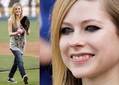 Avril Lavigne pasó la tarde jugando beisbol
