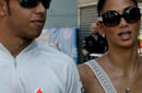Nicole Scherzinger y su novio Lewis Hamilton muy juntos en Valencia