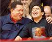 Maradona dijo que Chávez es una 'persona fantástica' y un 'defensor del sur'