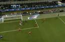 Samuel Eto'o, su gol ante la Roma en la final de la Supercopa de Italia