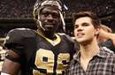 Taylor Lautner acudió al juego de los Saints con Zac Efron y Kellan Lutz