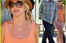 Britney Spears y su novio saliendo de Starbucks