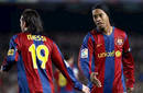 Ronaldinho: 'Nadie juega como Lionel Messi'