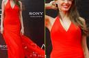 Angelina Jolie en el estrenó de 'SALT' en Rusia