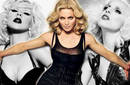 Christina Aguilera y Lady Gaga tras el trono de Madonna