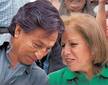 Lourdes Flores y Alejandro Toledo