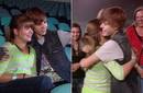 Justin Bieber a los besos y abrazos con una fan
