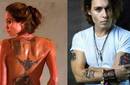 Angelina Jolie y Johnny Depp los reyes del Tattoo