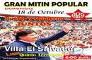 Gran Mitín Popular en Villa El Salvador: Pueblo y Gobierno Juntos