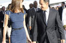 Nicolás Sarkozy y Carla Bruni rumbo a Washington