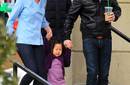 Katherine Heigl sorprendida por su hija en el rodaje de New Year's Eve