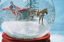 Navidad: Manualidad, bola de cristal con nieve