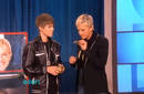 Video: Justin Bieber le regaló su pelo a Ellen DeGeneres