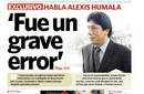 Alexis Humala reconoce su error: 'Fue un gran error'