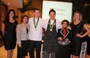 RAFAEL PIQUERAS, MITSUHARU TSUMURA, FLAVIO SOLÓRZANO, SANDRA PLEVISANI, DANIEL MANRIQUE, ELENA SANTOS IZQUIERDO, NILO DO CARMO Y GIANCARLO NAZARIO LLEGARON A LA META
