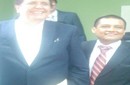 Cesar Zapata, líder regional de Lima provincias junto al presidente Alan García