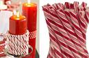 Navidad: Velas navideñas con caramelos