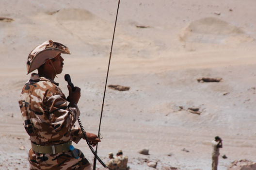Los Comados del Ejército Peruano en plena demostración de sus habilidades técnicas y militares