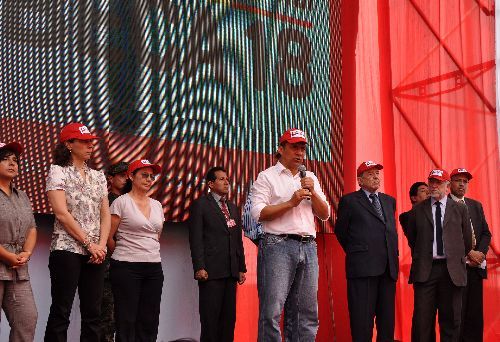 El presidente de la República, Ollanta Humala, participó del lanzamiento del Programa Nacional 'Beca 18', en el distrito de Ventanilla.