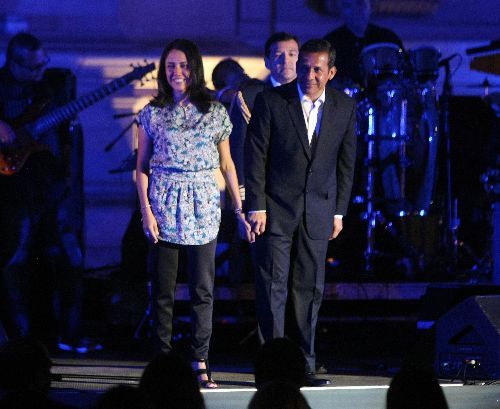 El presidente Ollanta Humala y la Primera Dama, Nadine Heredia, asisten a concierto de música peruana en Palacio de Gobierno