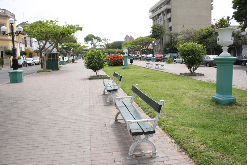 Alameda Sáenz Peña, en Barranco, es nombrada así en honor al militar argentino Roque Sáenz Peña